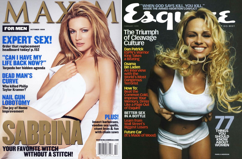 Maxim, October 1999; Esquire, February 1999